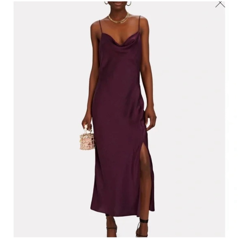 INTERMIX Deep Purple Midi Dress - Picture 4 of 13